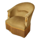 Fauteuil crapaud jaune