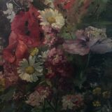 Painting still life flowers