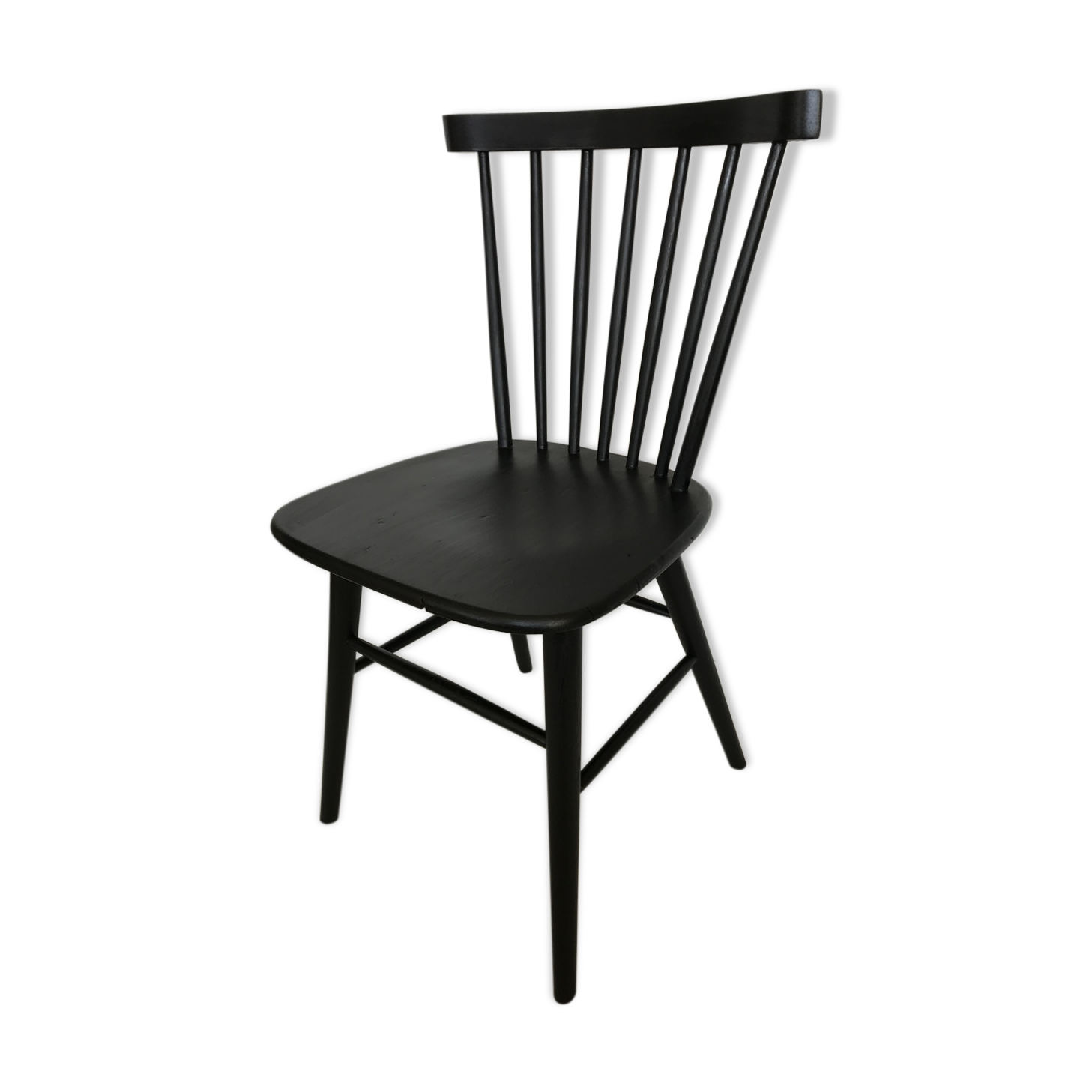 Black wooden chair