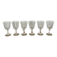 Set of 6 crystal glasses