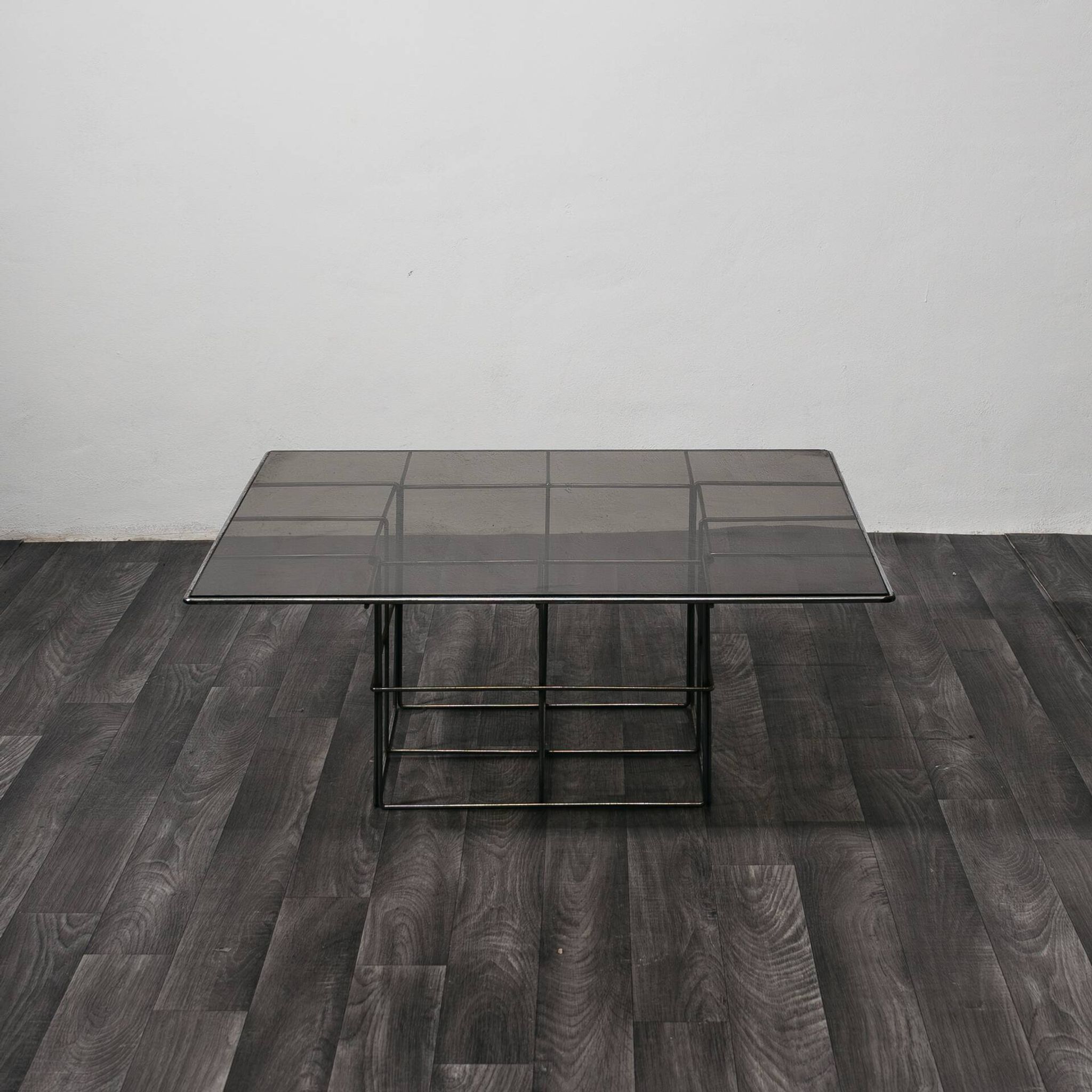 Table basse en acier, années 1970