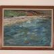 Original Mid Century Swedish Oil on Panel – “Seashore” by LV 1962 – Signed
