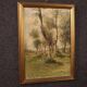 Painting landscape signed by M. Gheduzzi from the 40s