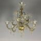Venetian chandelier rezzonico in gilded Murano glass circa 1920