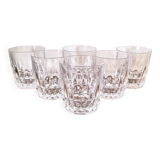 6 verres à eau / whisky en cristal