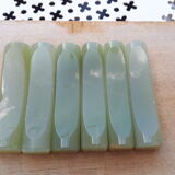 Jade style natural stone knife holder (6 pieces)