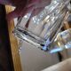 Set of 6 vintage faceted whisky glasses from the 70s-80s
