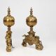 Large 20th Century Neo-Classical Copper Firebucks, France, 1940, Set of 2