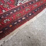Ancien tapis en laine fait main