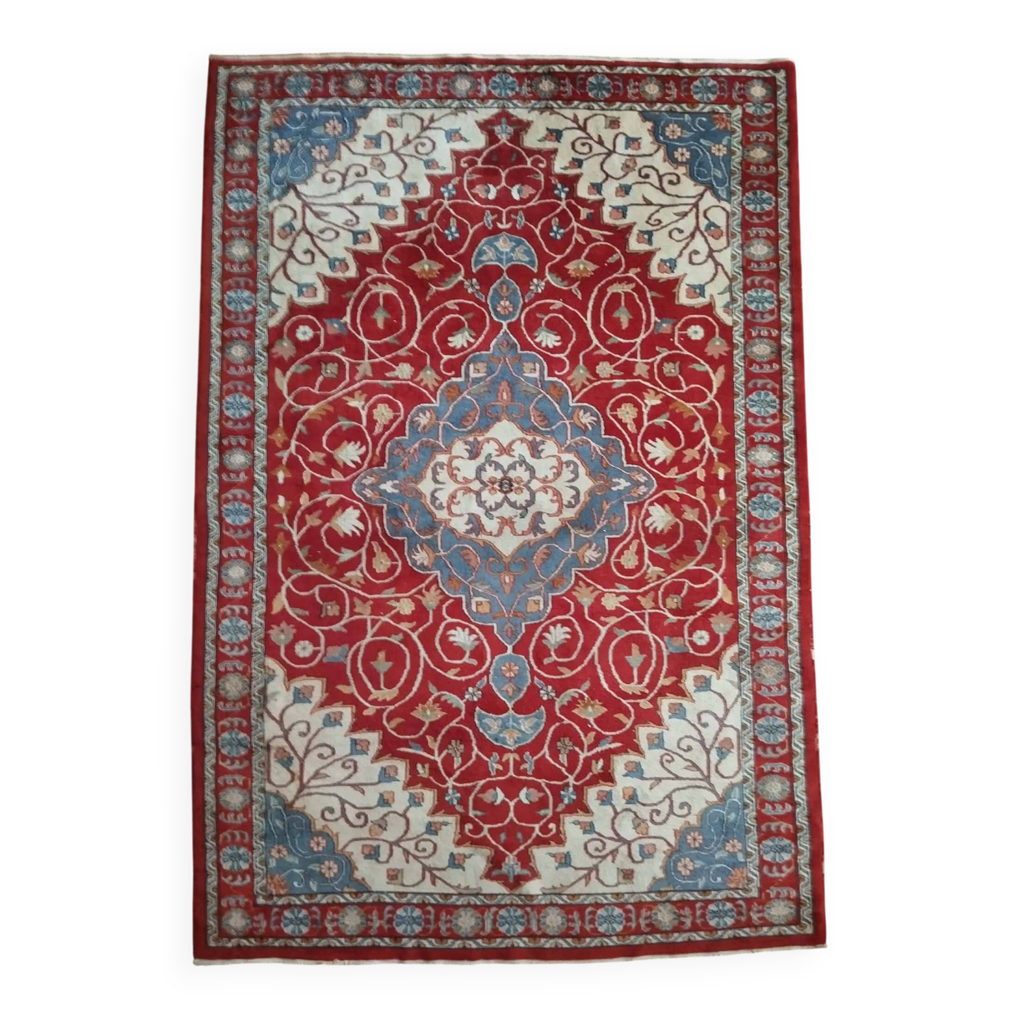 Handmade Indo Tabriz rug 212x144cm