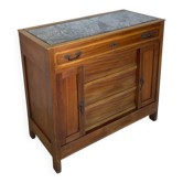 Commode de style Art Déco en bois de cerisier et noyer.