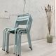 Suite de quatre chaises Tolix T2, vers 1950.