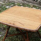 Square rattan coffee table