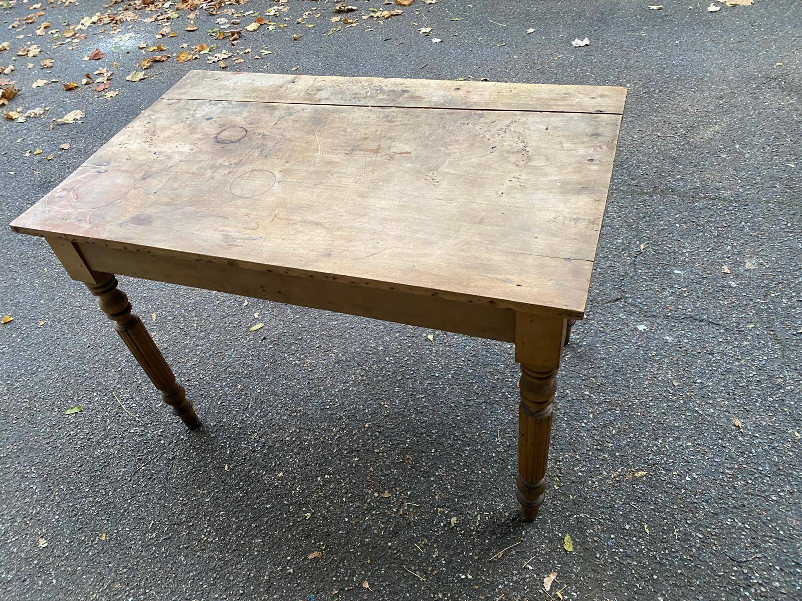 19th century Louis XVI solid wood desk