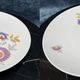 2 flat plates in white porcelain Seltmann Weiden, Bavaria, W. Germany