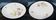 2 flat plates in white porcelain Seltmann Weiden, Bavaria, W. Germany