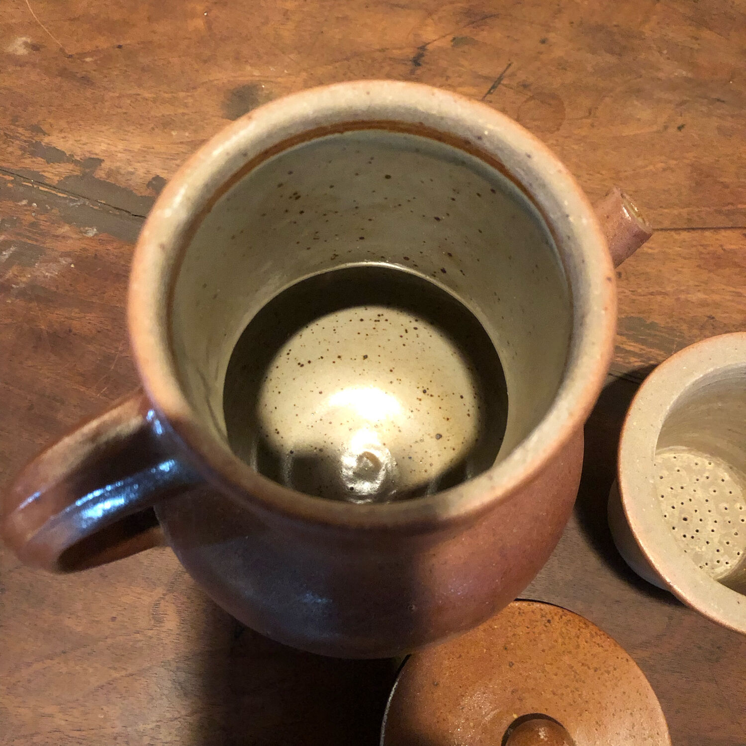 Teapot stoneware herbal tea maker