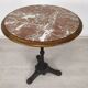 Pedestal table marble bistro