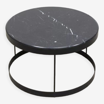 Drum coffee table from bolia black marble ø60 cm