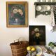 Old Painting Oil on Canvas Late 19th Century – Still Life with Chrysanthemums