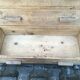 Old retro vintage chest of drawers 3 drawers wooden crude façade oak