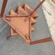 4 nesting tables in solid rosewood and Asian marquetry
