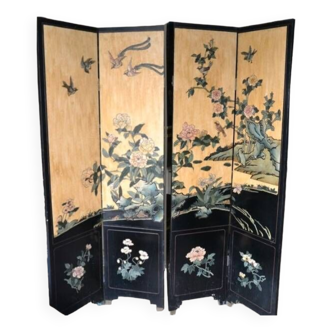 4-sided Chinese wooden screen