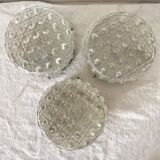 Set of 3 vintage ceiling lights