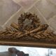 Old mirror in gilded wood and stucco 120 x 85 cm