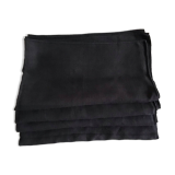 Nappe de campagne en lin noir