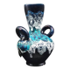 Vallauris vintage iridescent blue fat lava vase?