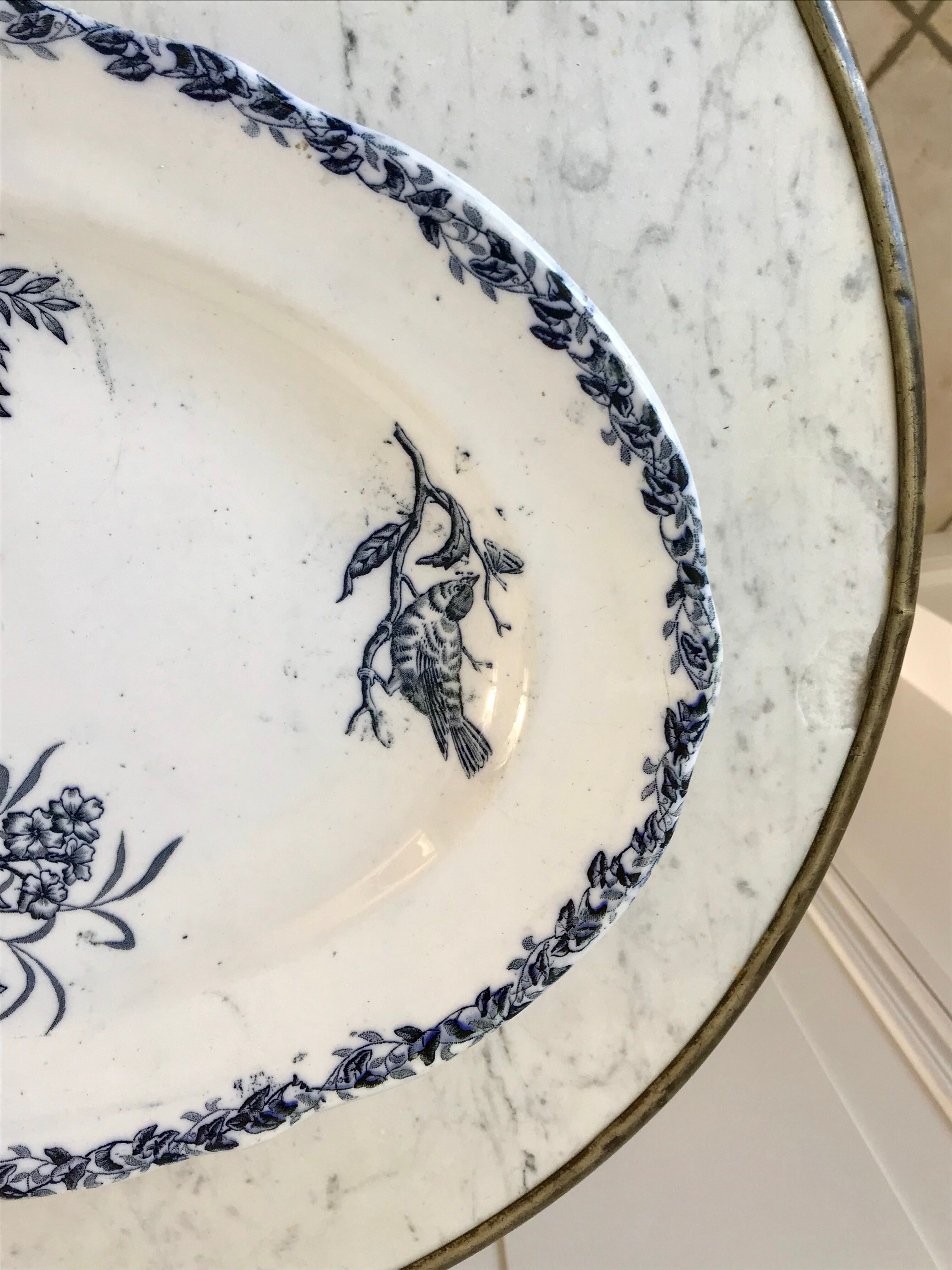 Oval dish Terre de Fer early nineteenth