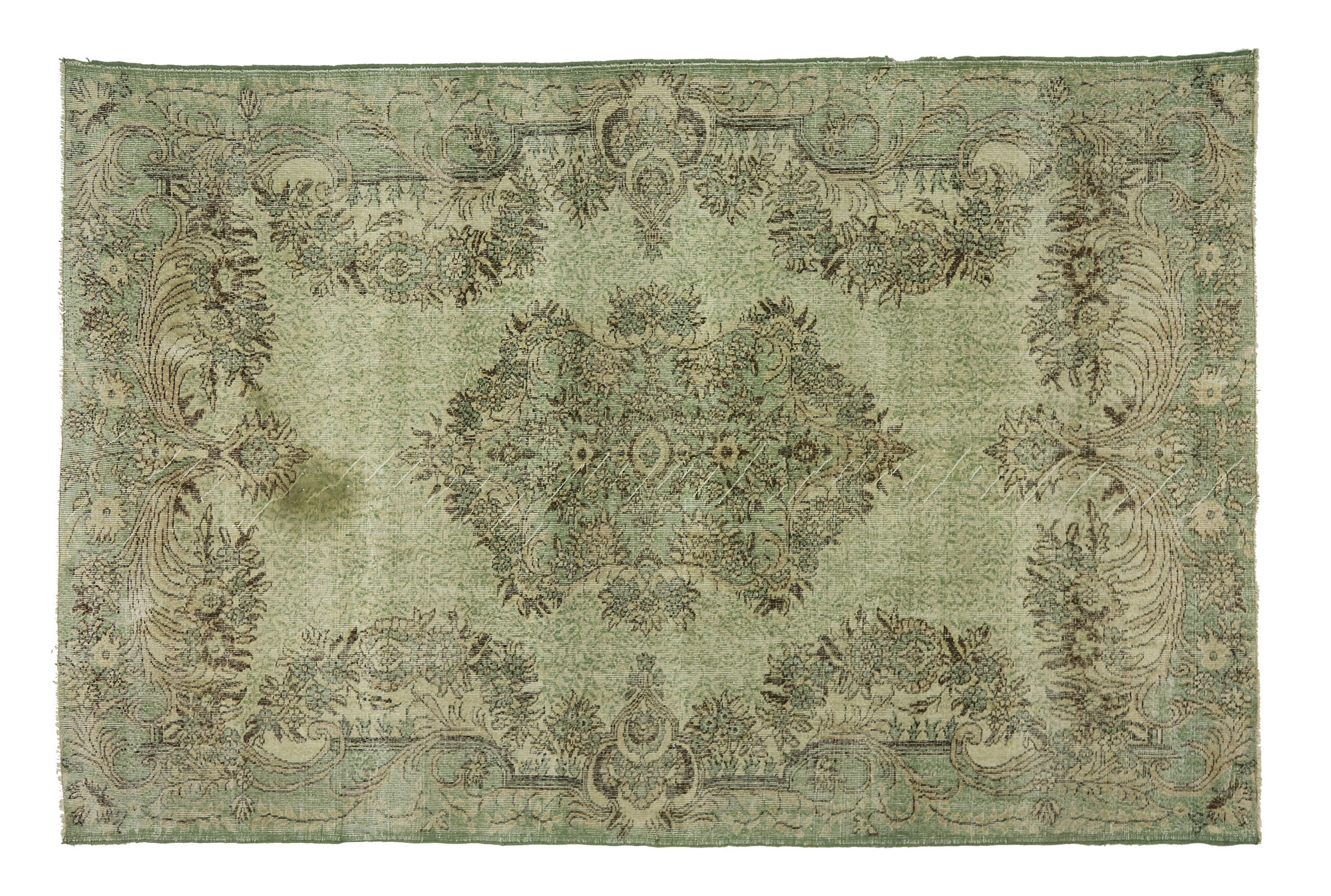 Anatolian handmade vintage rug 302 cm x 199 cm