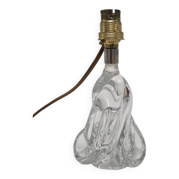 Pied de lampe en cristal