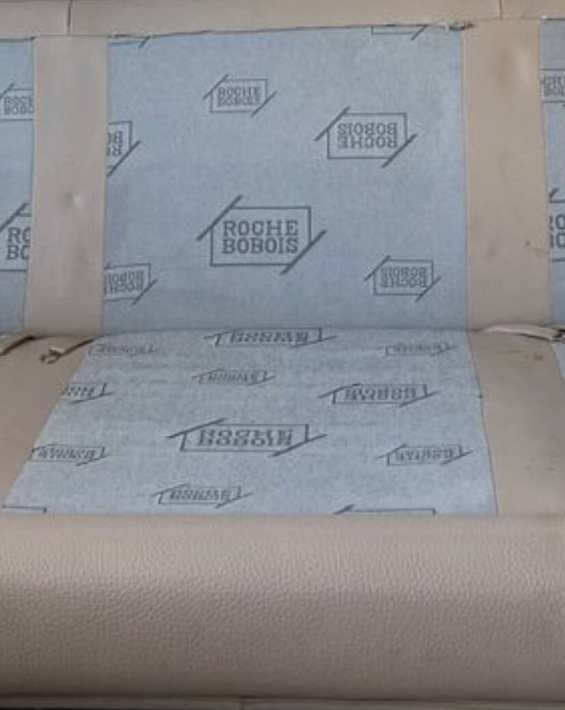 Roche Bobois 3-seater leather sofa