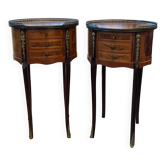 Pair of bedside tables in Transition style