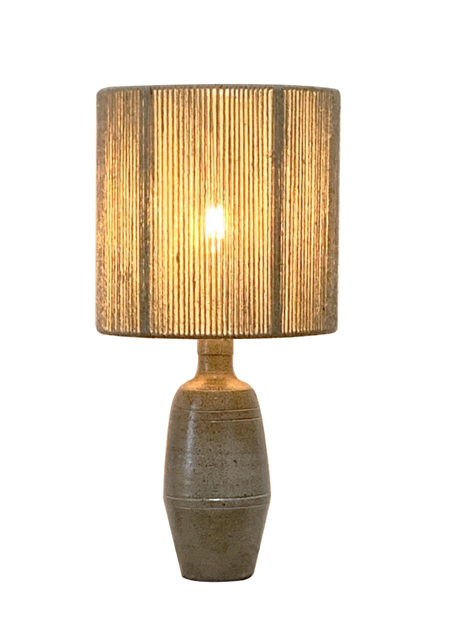 Sandstone lamp and jute string