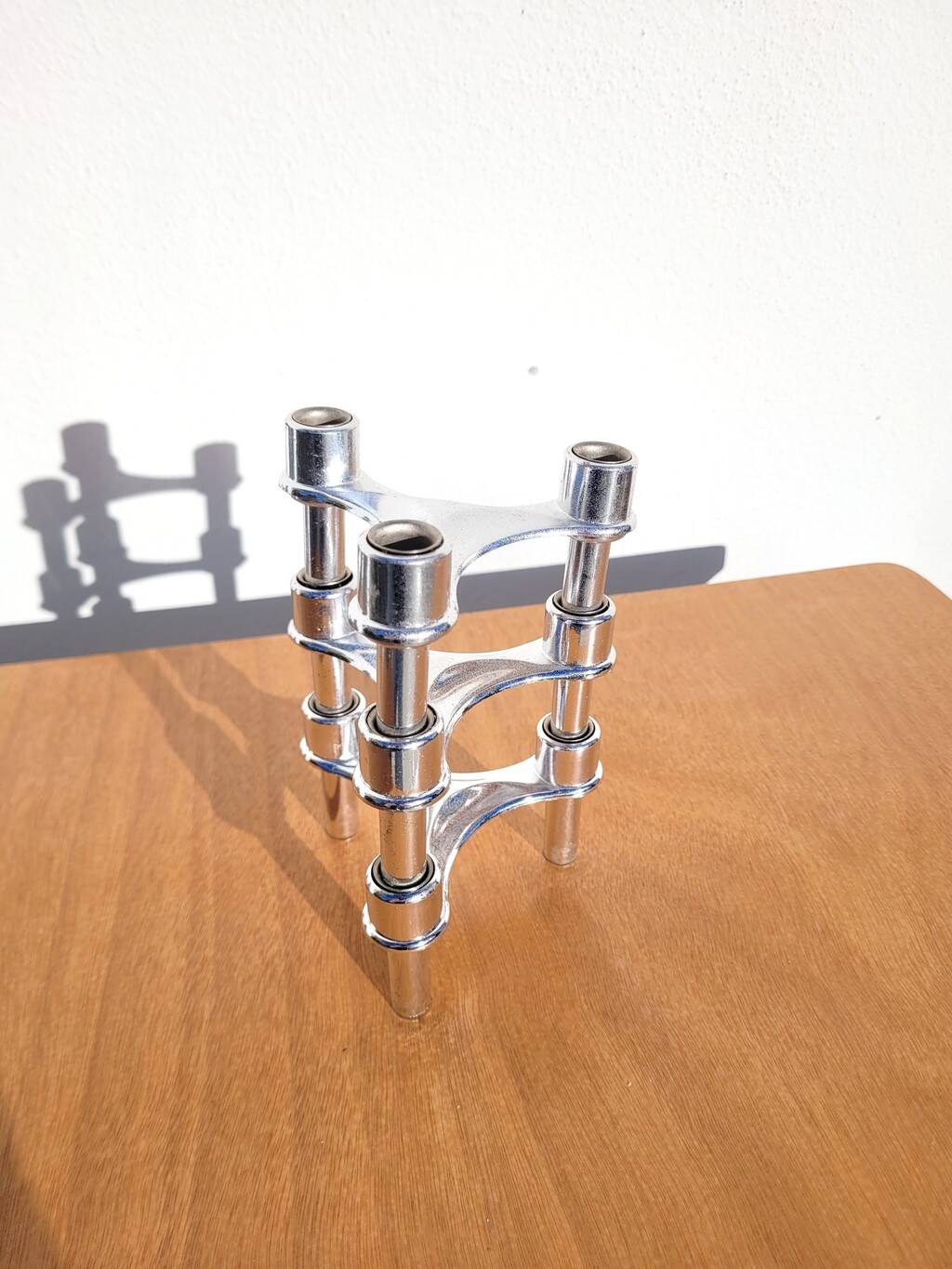 3 bougeoirs en plastiques SECA style Stoff Nagel