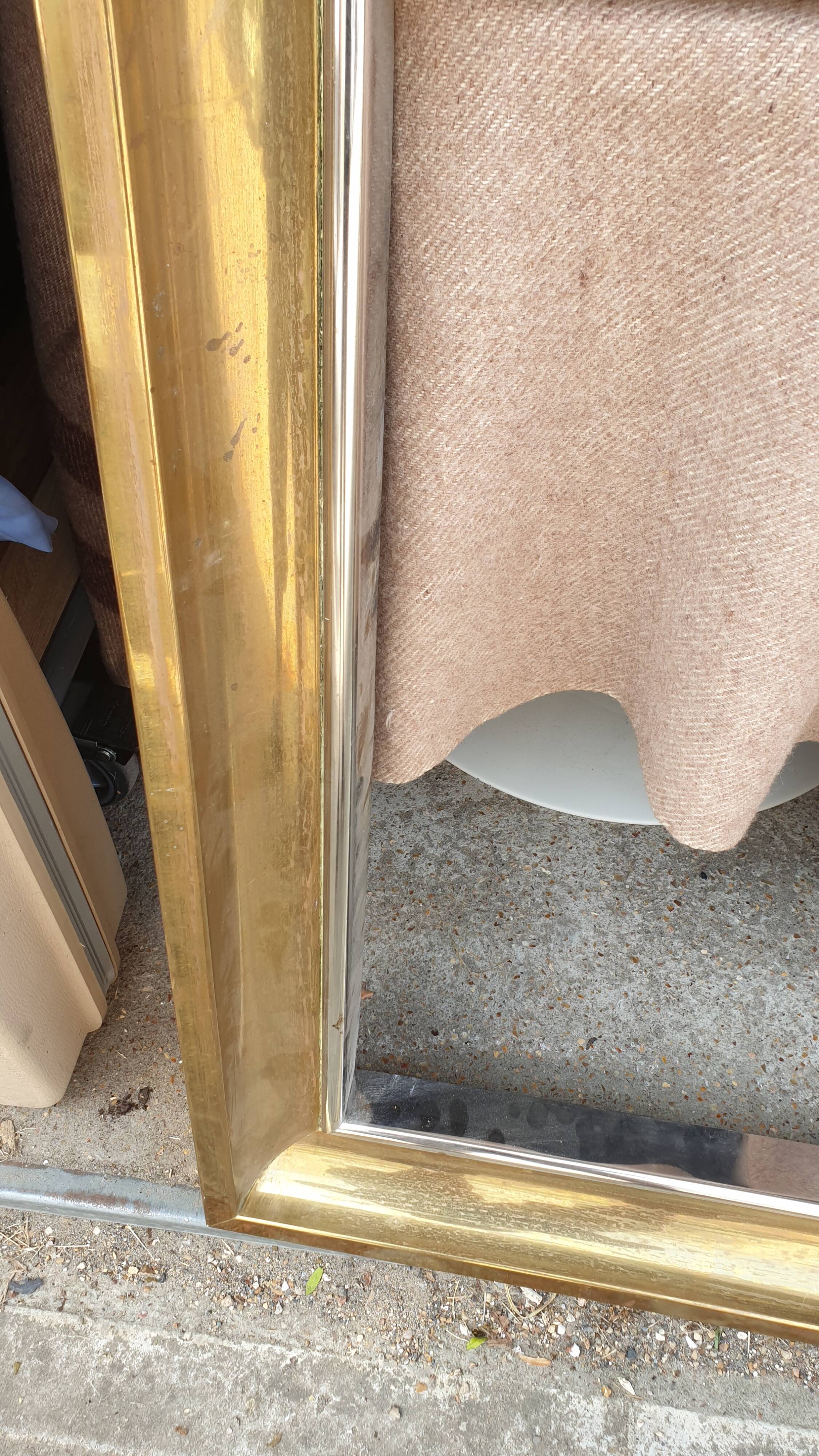 Brass frame fireplace