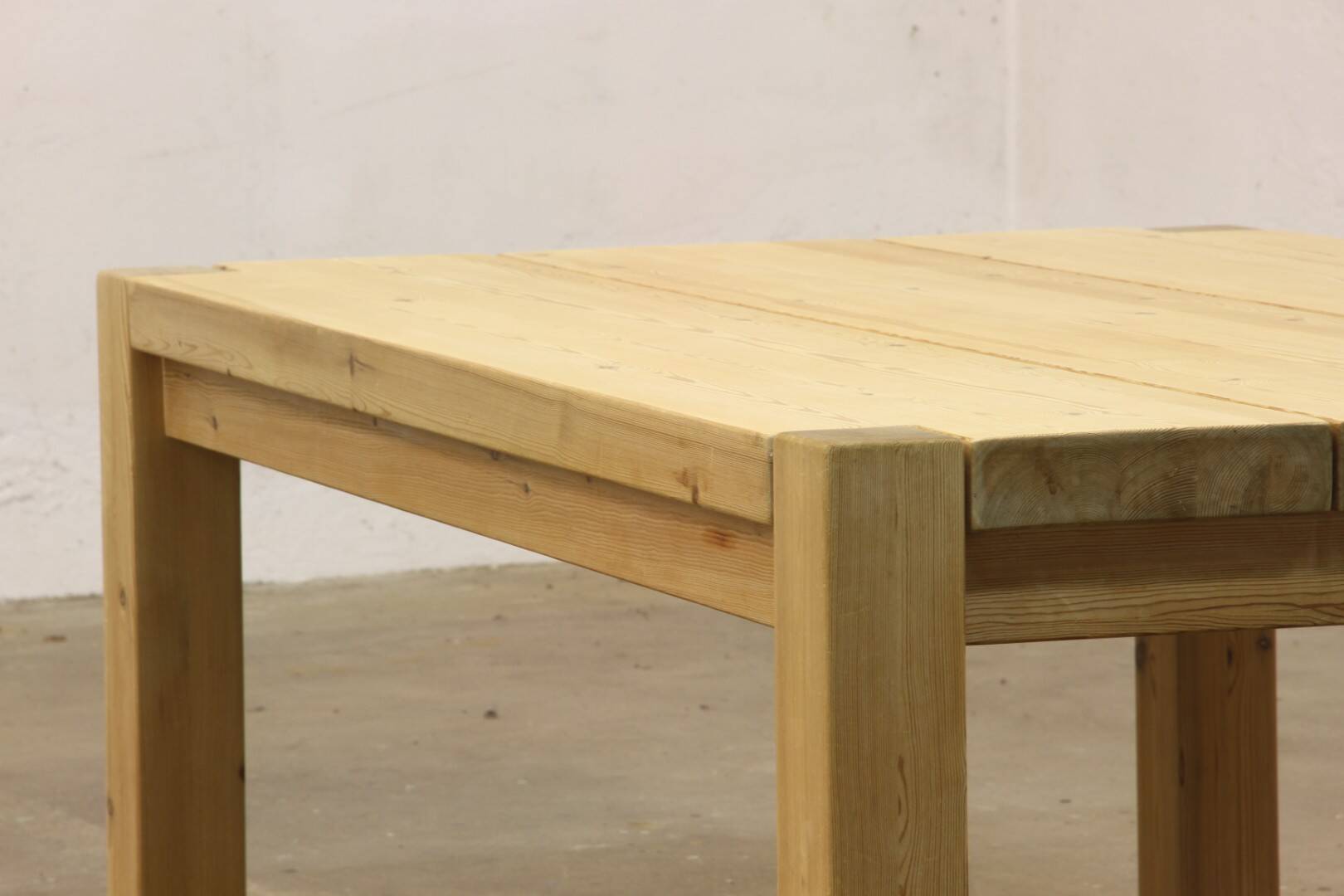 Danish Solid Pine Wood Coffee Table from the 1970s/80s