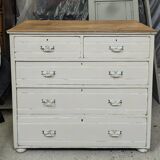 Old English chest of drawers with Gusravian shabby chic patina