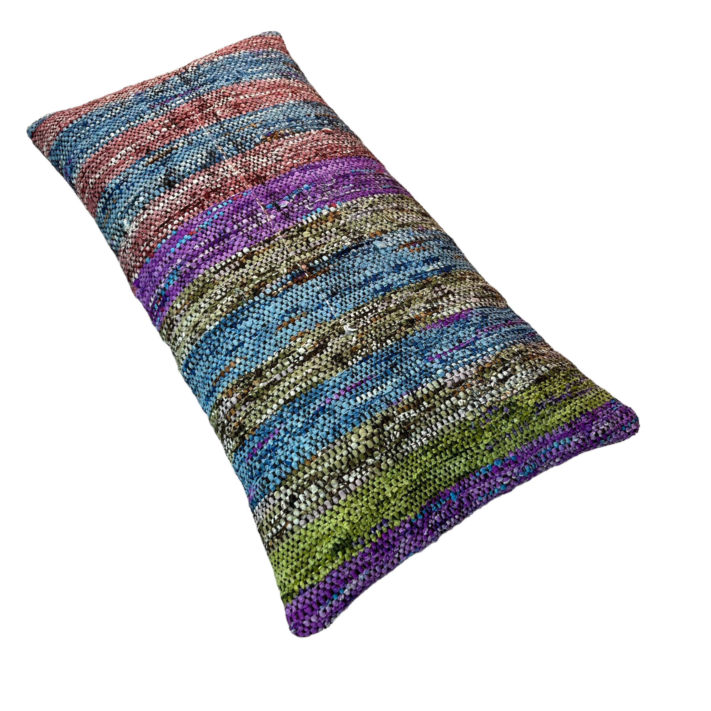 Vintage turkish kilim cushion cover , 30 x 60 cm