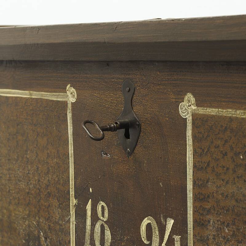 Bride chest painted in folk art