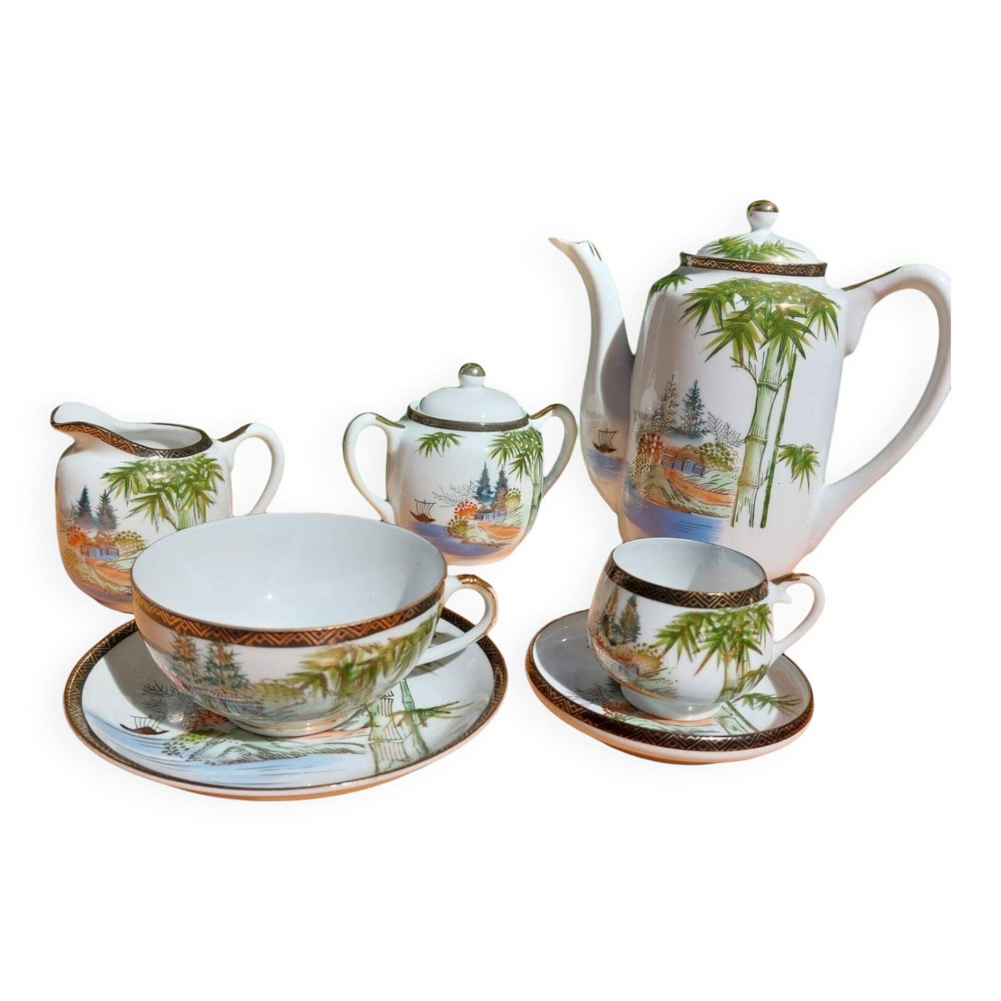 Fine Chinese porcelain tea and coffee set
