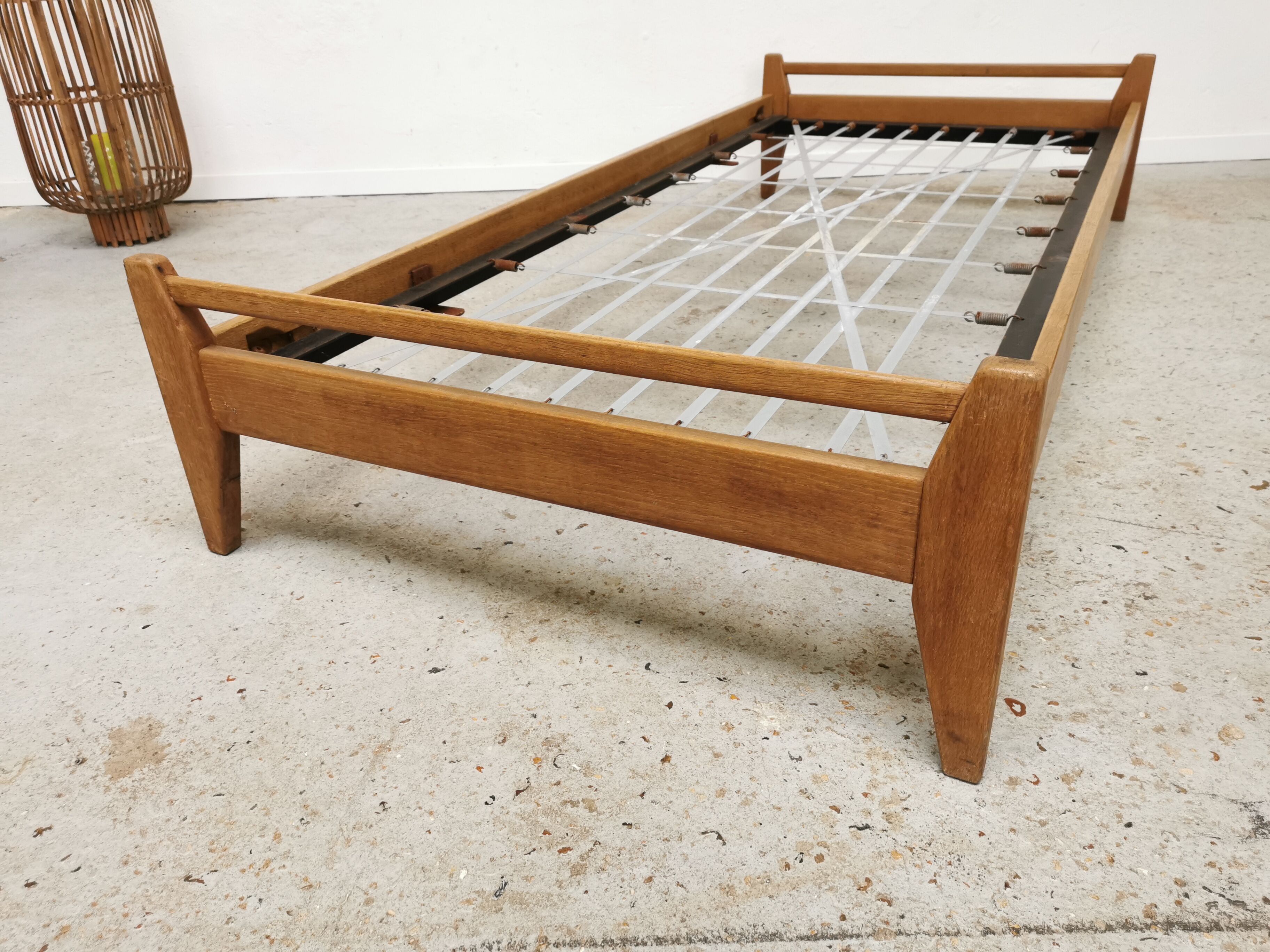 Pair of vintage beds Marcel Gascoin 1950