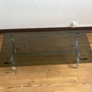 Vintage chrome coffee table