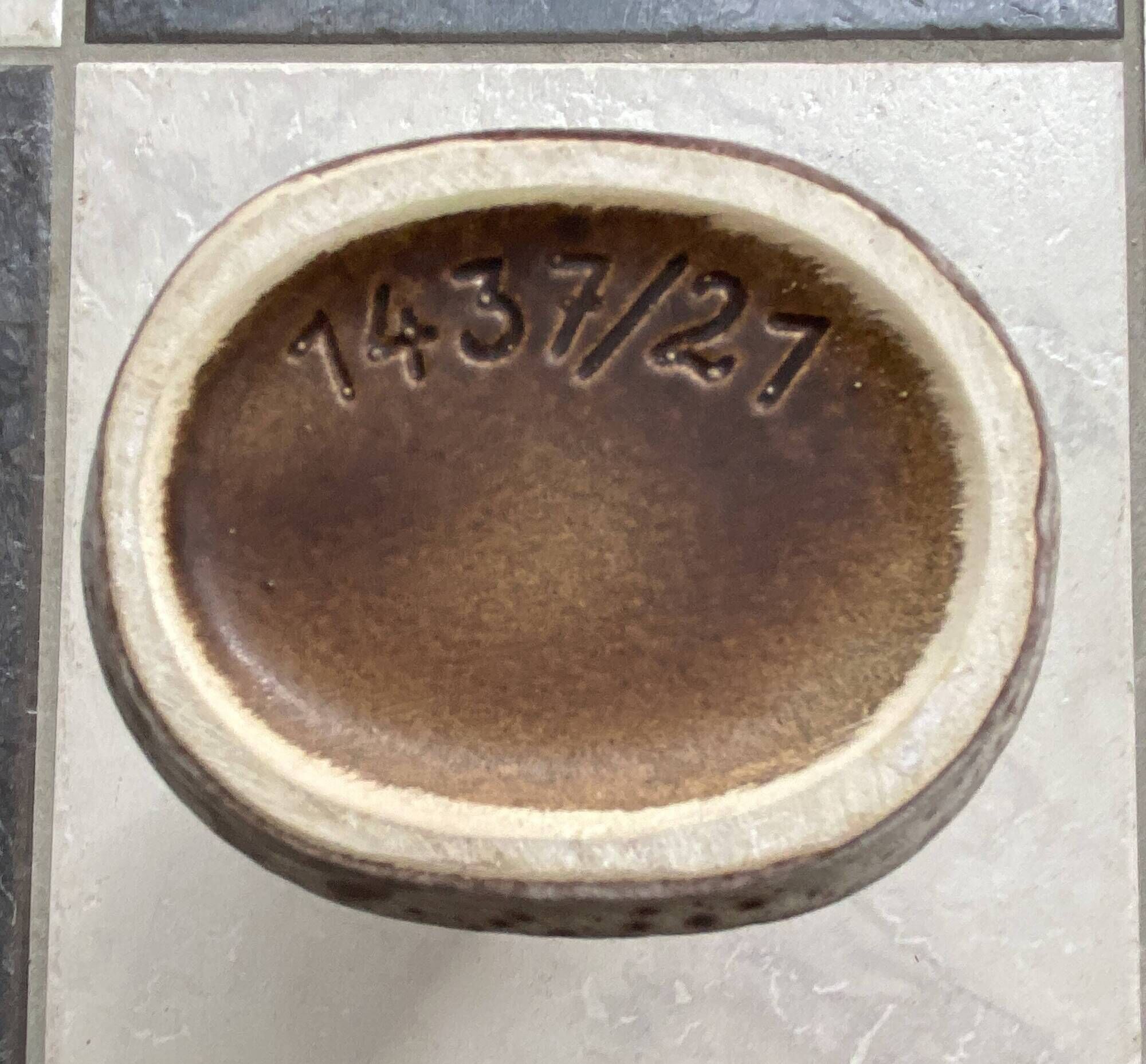 Oval U-keramik vase (uberlacker) model 14321, WGP 1960s