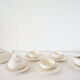 White ceramic coffee or tea set