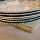 6 flat plates. Terre de Fer model Louis XVI. 1900
