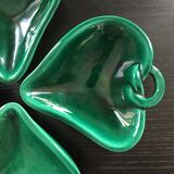 Set of 4 green cups